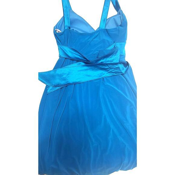 Y2K 90s Taboo bright Blue women's size medium A-line mini dress - Picture 7 of 9